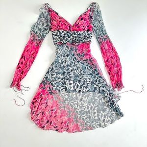 Carlos Miele, Silk Mini Dress, Size Small